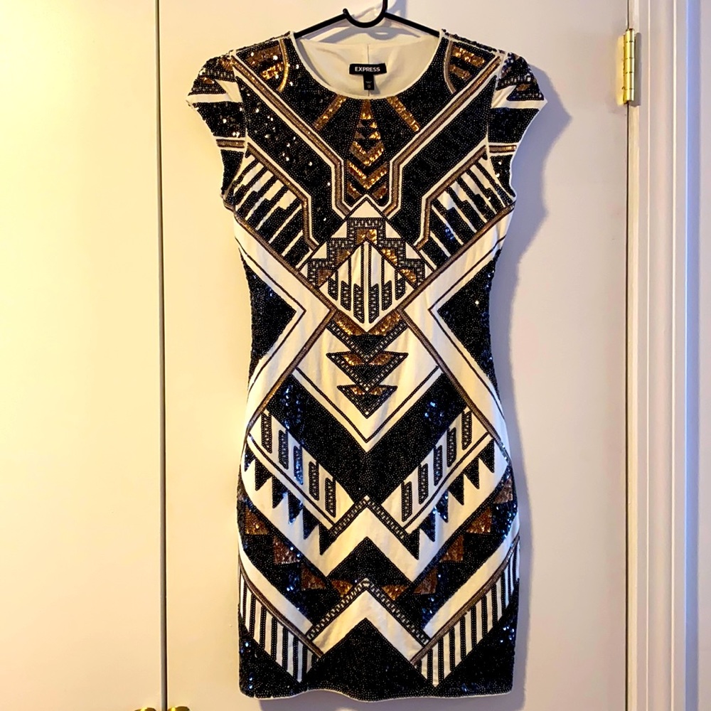 NWOT Beautiful Express sequin dress